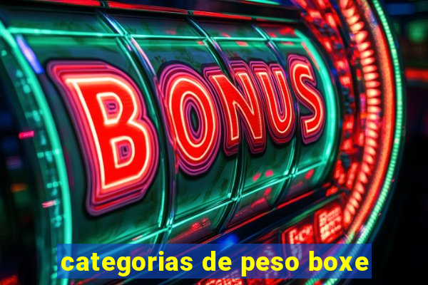 categorias de peso boxe